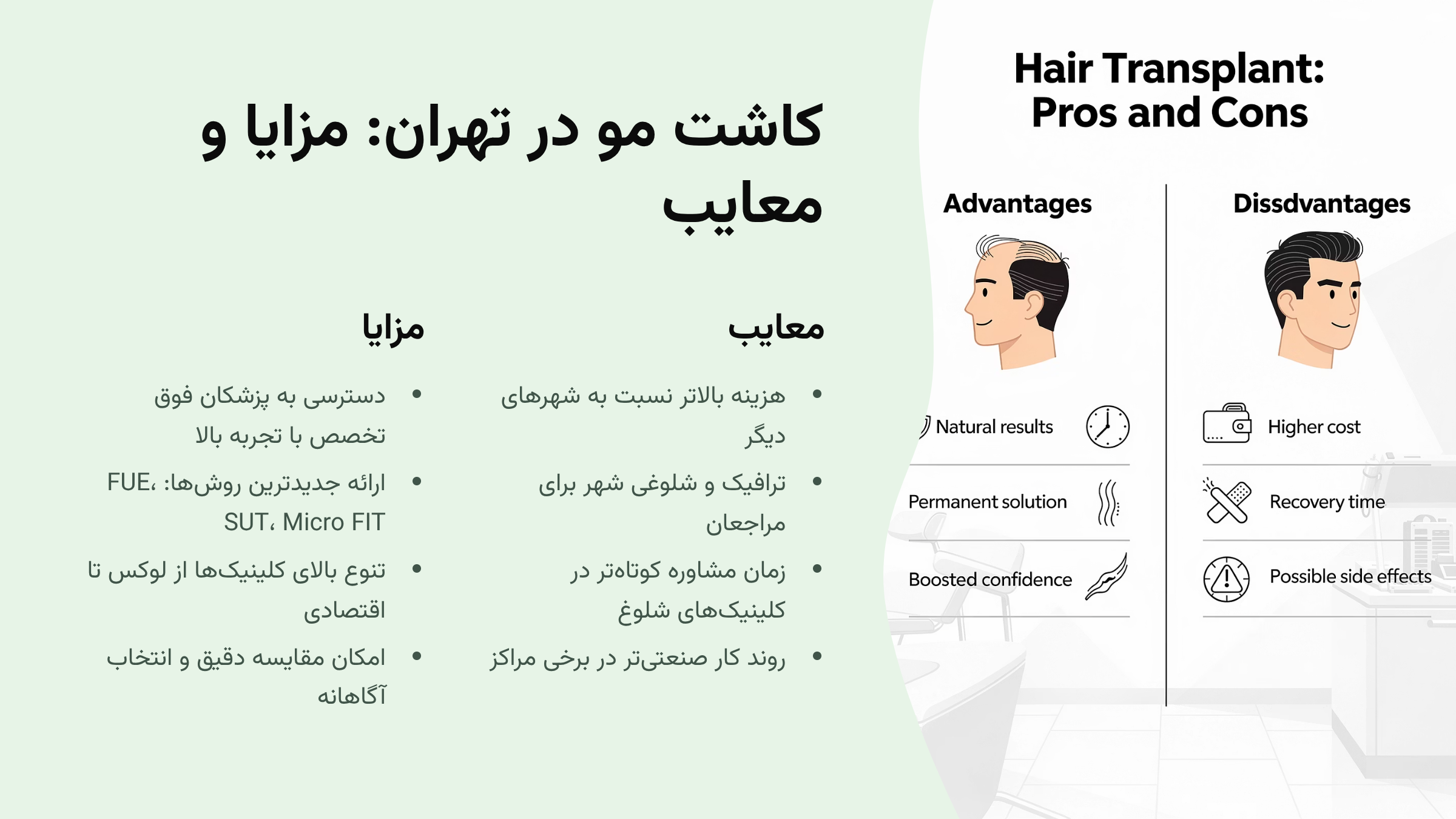 کاشت مو تهران یا شیراز ؟ | مقایسه هزینه، کیفیت و پزشکان در 1404